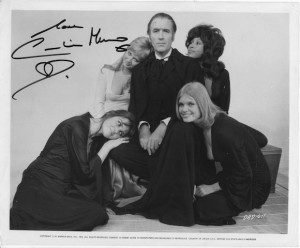Caroline Munro (left) in DRACULA A.D. 1972